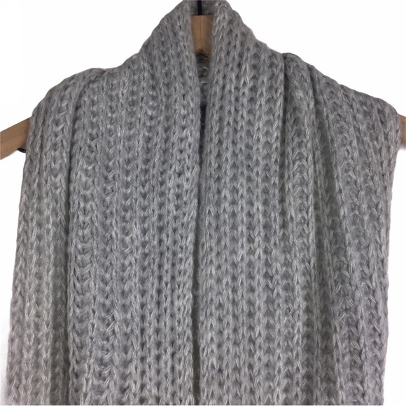 TORRID Scarf Music Notes Sheer & Knit Chunky Grey Infinity Warm Cozy Lot of 2 - Picture 8 of 12